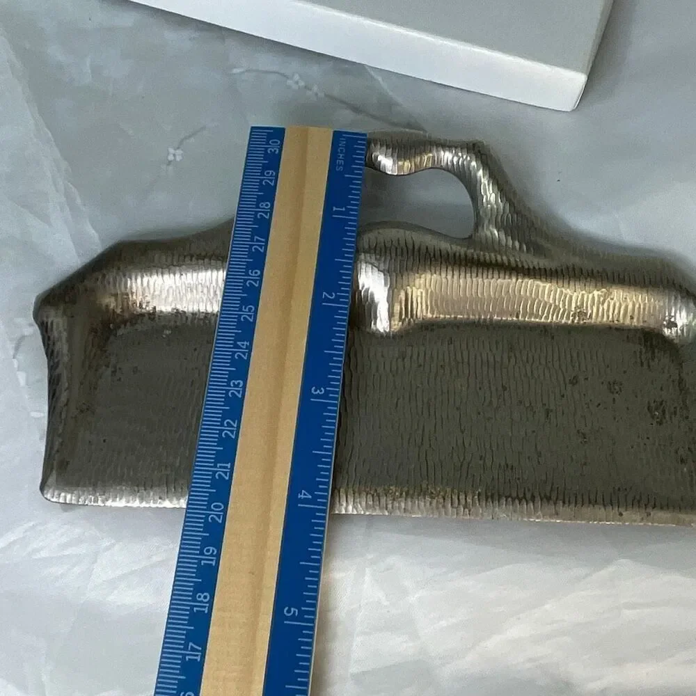 Antique silver plated crumb catcher waitstaff butlers